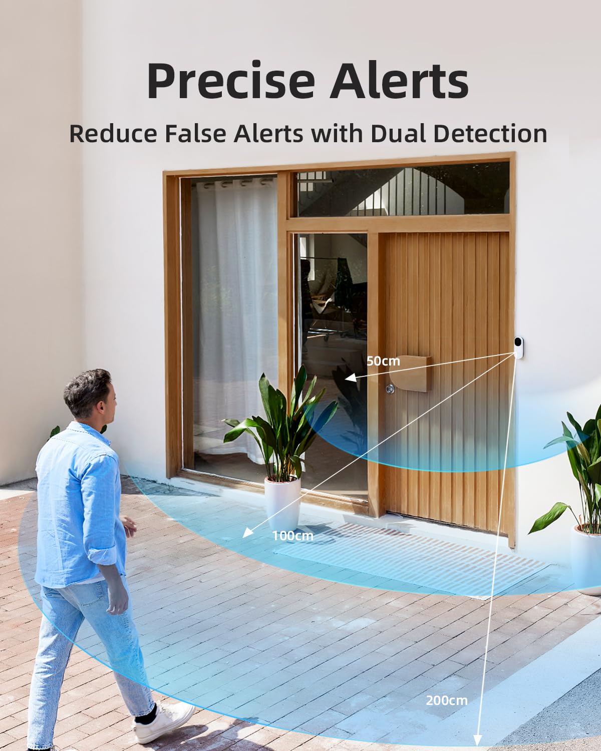 Noorio 3K doorbell 2-way audio chat at doorstep for clear communication