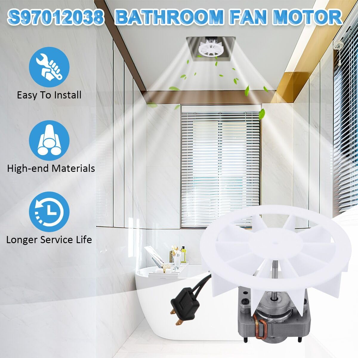 NOOTO easy-installation design helps you replace motors with two screws and brackets.