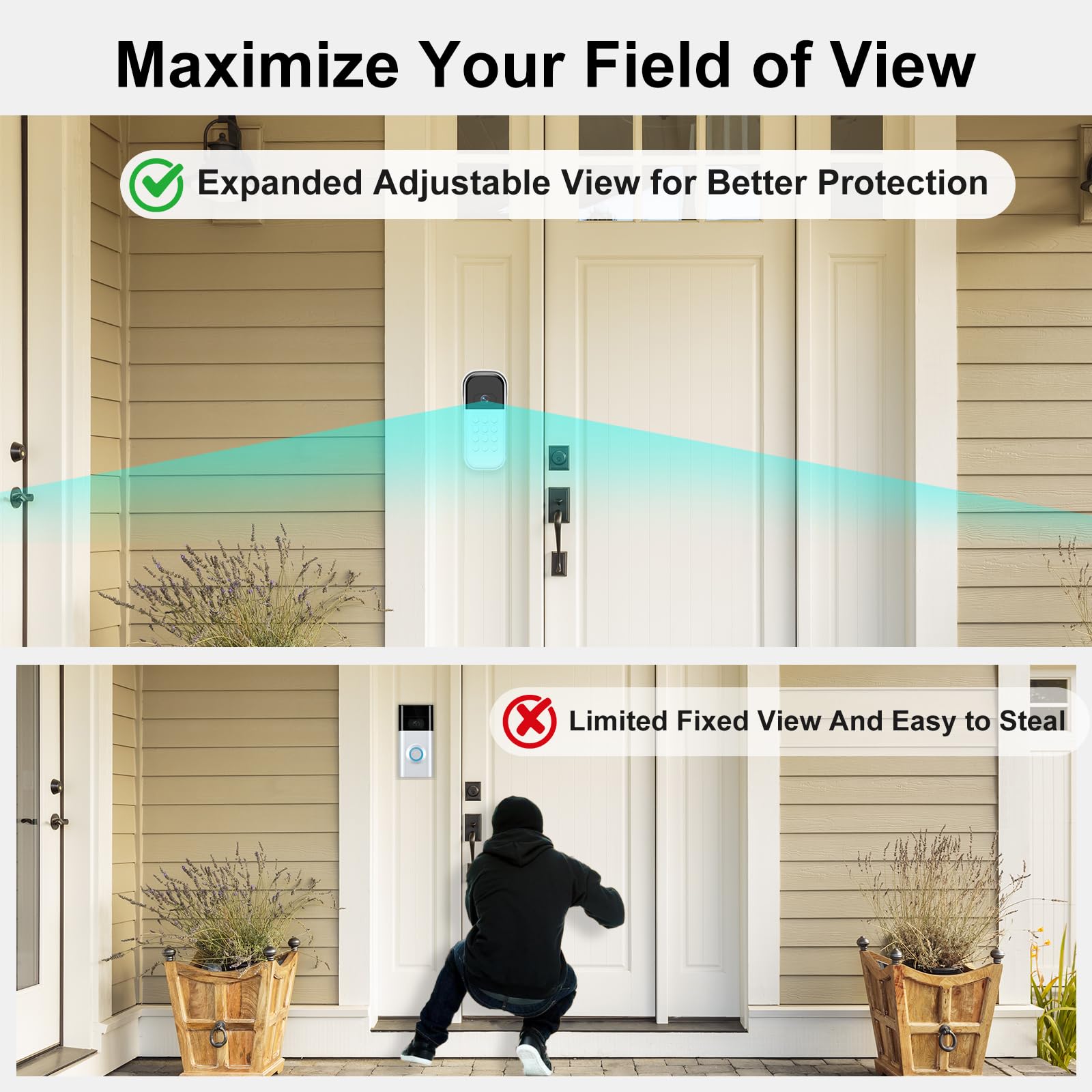 Nooukut side-wall mount supports versatile placement for optimal camera angle.