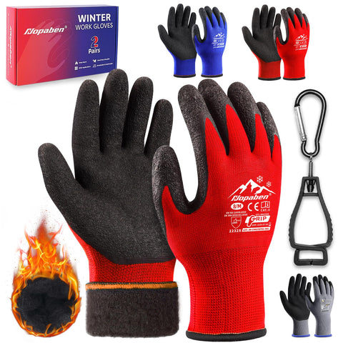 Nopaben Winter Thermal Gloves heavy-duty pair for snow removal and outdoor work.