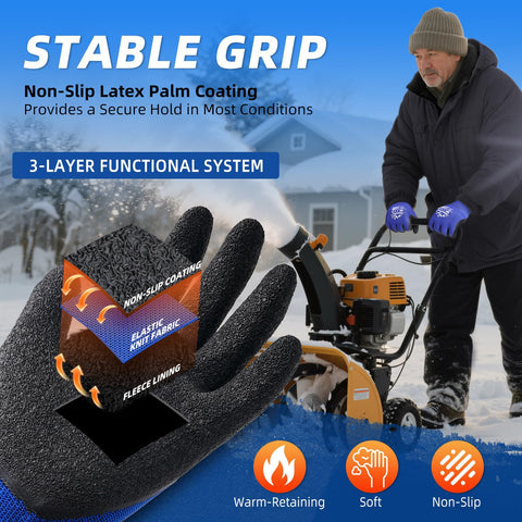 Nopaben work gloves with clip and strap staying organized during tasks.