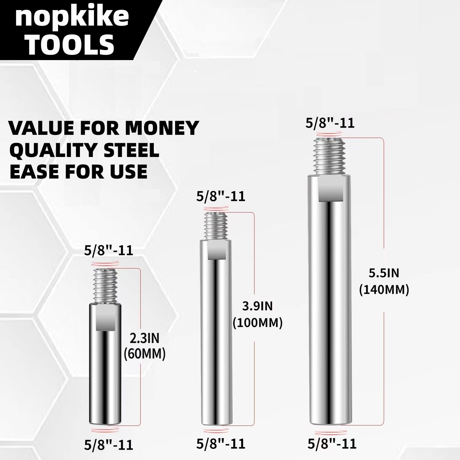 Nophike universal adjustable spanner shown for quick nut adjustments.