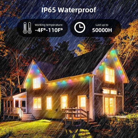 Nopoor eaves lights provide 30 lumens per light for architectural highlighting