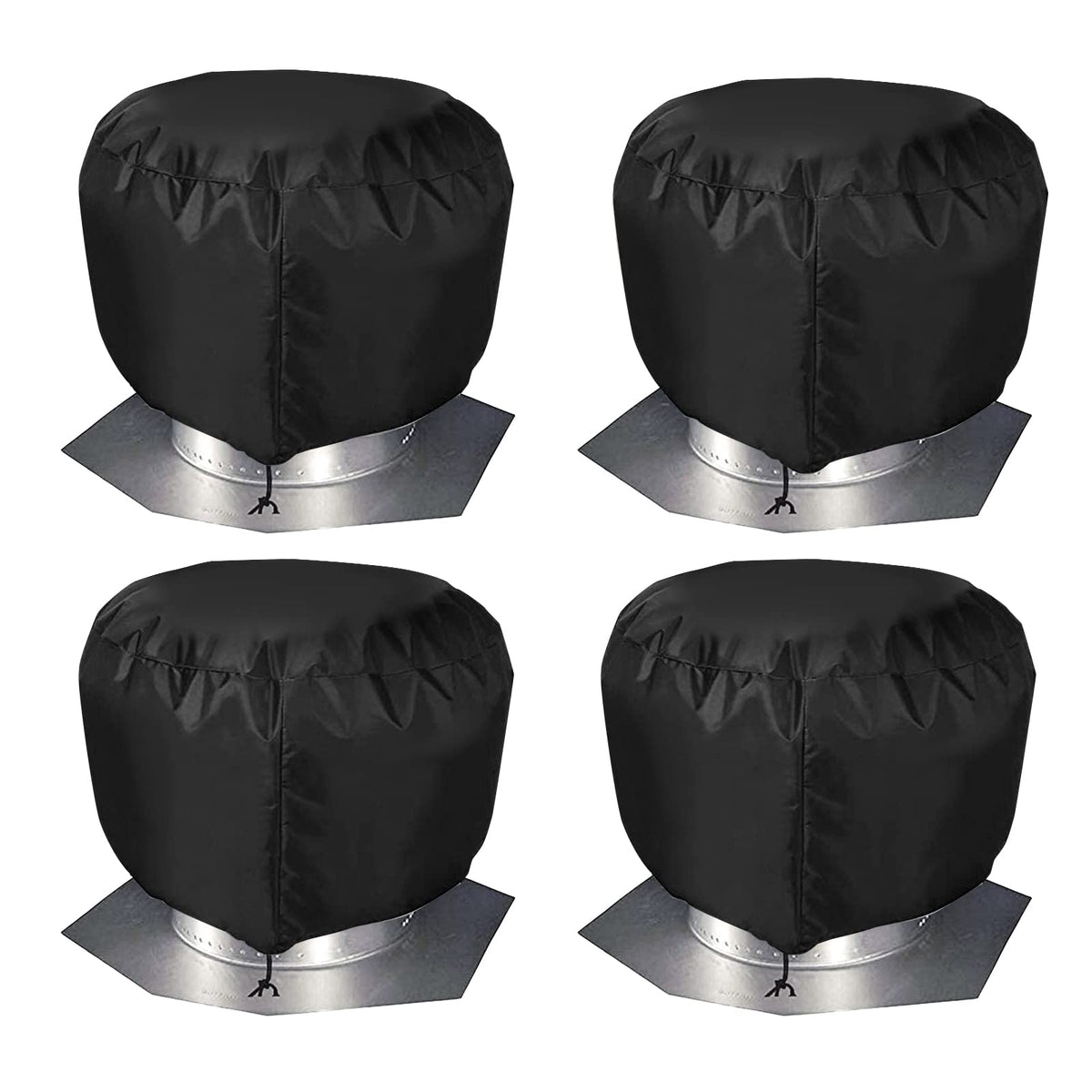 Nopwer roof turbine hood shield canvas 20x20 blocks rain and dust