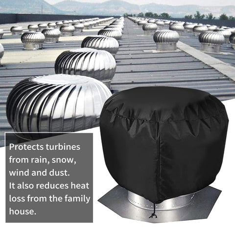 Nopwer waterproof oxford 420D turbine cover in black protects the interior