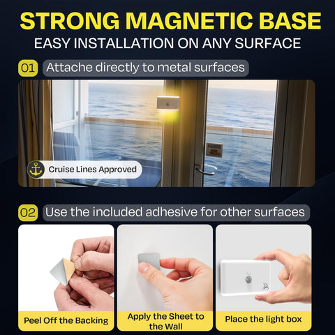 Nordmoose motion sensor activates light in cabin at night