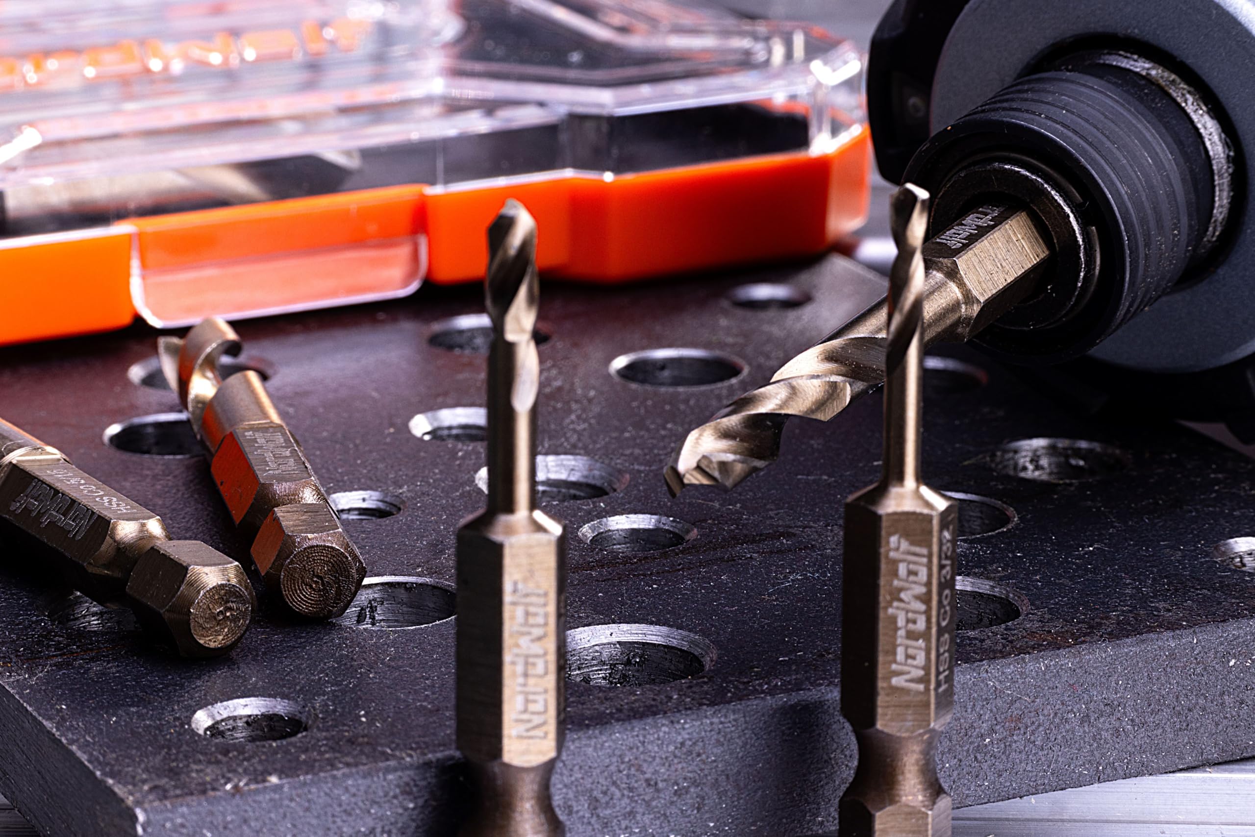 NordWolf bits compatible with impact drivers for versatile drilling tasks.