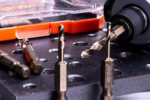 NordWolf bits compatible with impact drivers for versatile drilling tasks.