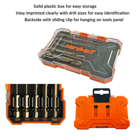 NordWolf pegboard clip lets you hang the set neatly.
