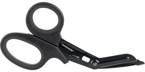 North American Rescue trauma shears with clothing-lift lip for safer patient handling.