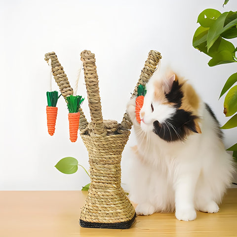 NorthPada cat-scratcher wrap helps revamp posts and trees for scratching.