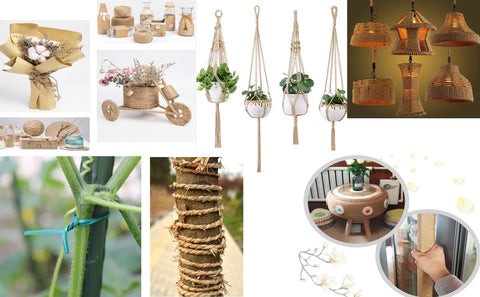 NorthPada sisal rope ideal for gift wrapping, DIY crafts, and decorative accents.