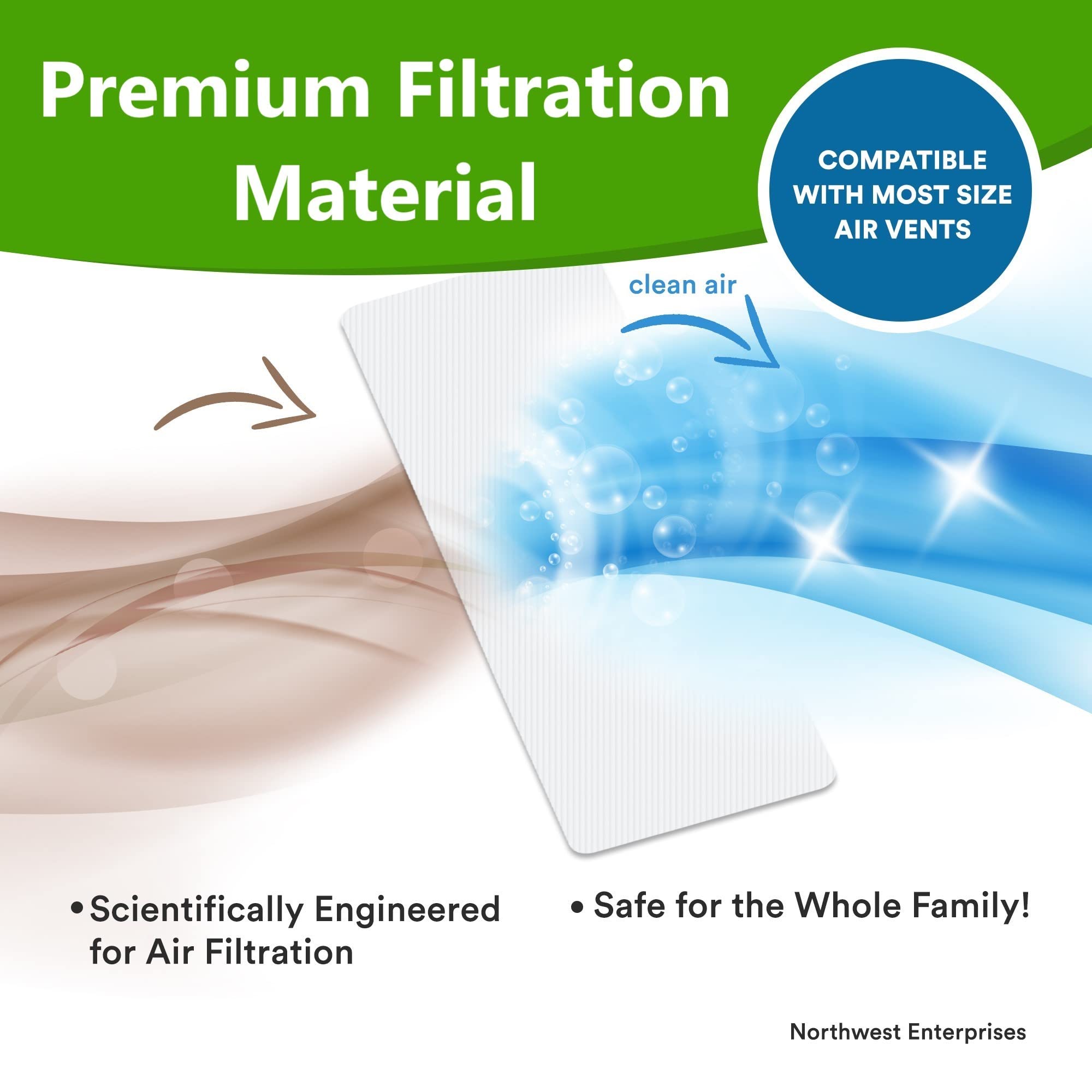 Cut-to-fit feature from Northwest Enterprises for precise floor vent installation
