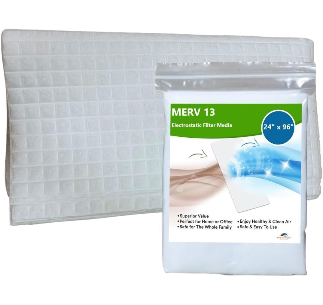 NORTHWEST MERV 13 filter media cut to fit for easy DIY installation