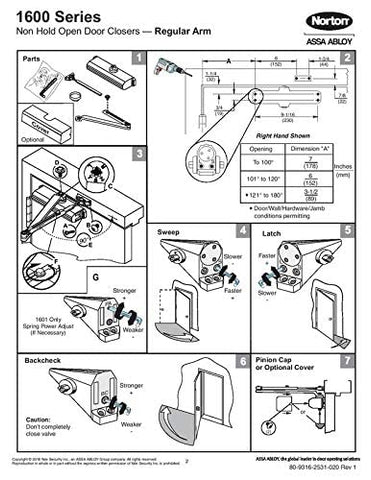Norton 1601 parallel-arm mounting supports clean aesthetics