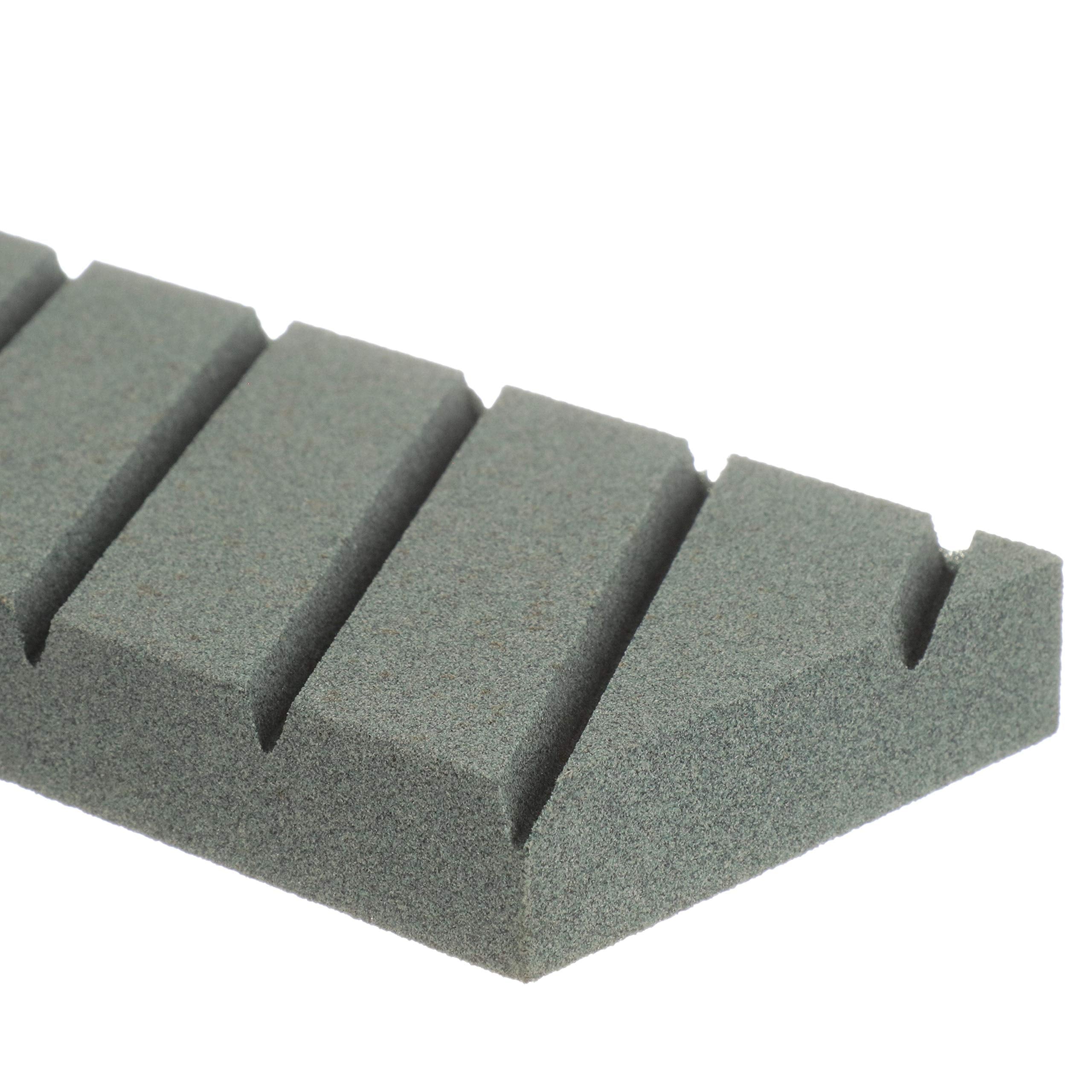 Norton flatstone diagonal grooves channel debris for easy swarf removal