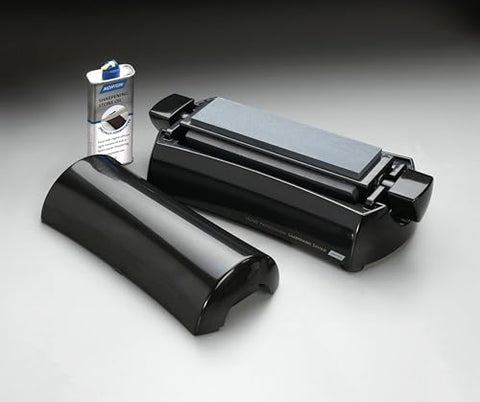Norton IM200 angle guide showing precise sharpening alignment
