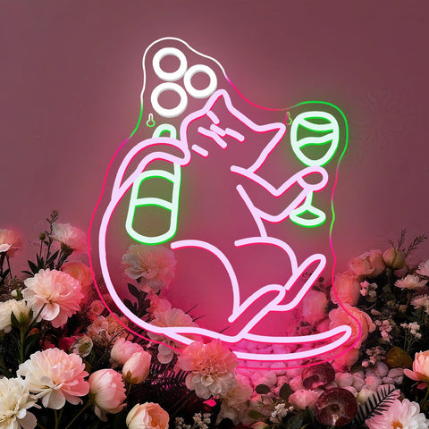 NOSUN cat beer sign fits table or wall displays at parties