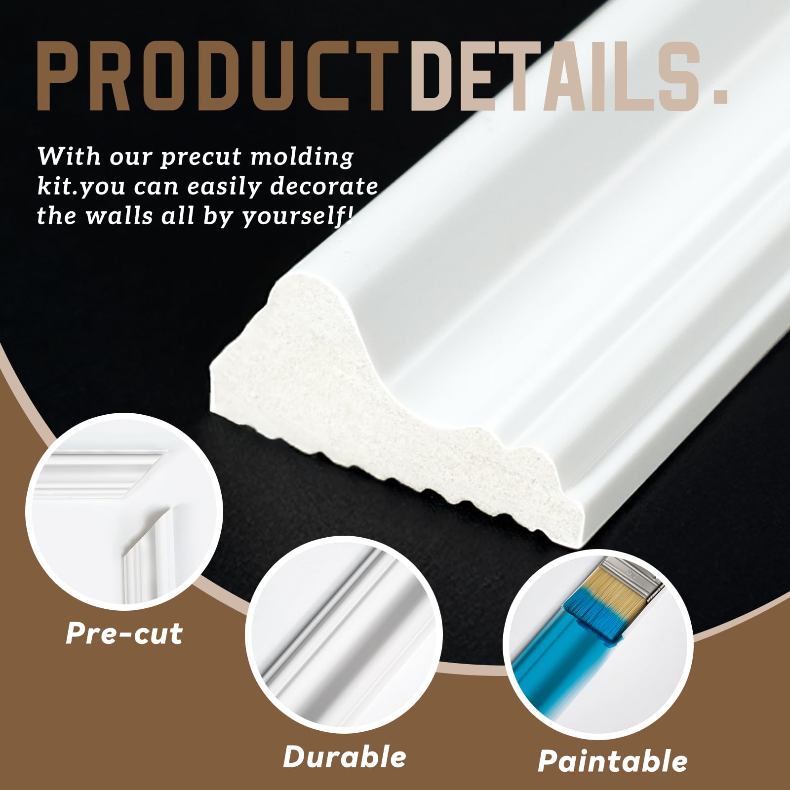 NOTASA 3D line detail adds depth to interior walls