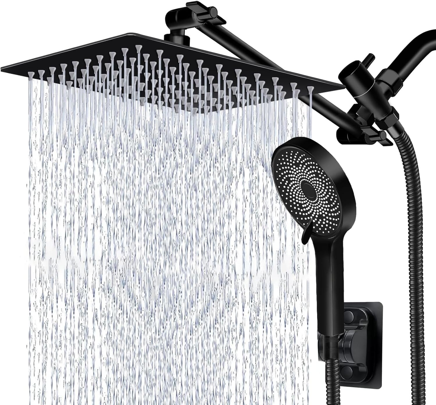 Nottia 10 inch rainfall showerhead delivers full body coverage with a premium chrome finish
