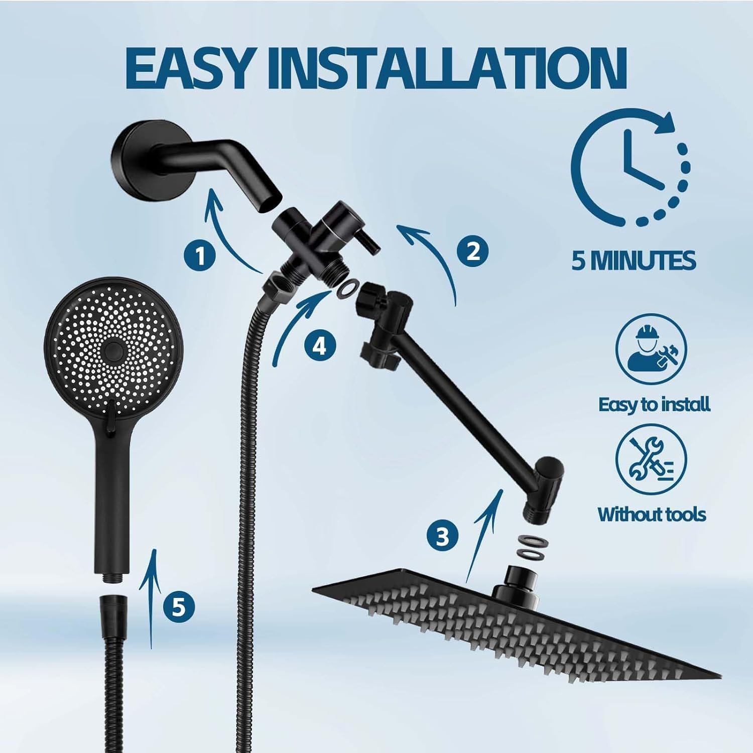 Nottia 11 inch extension arm tilts easily for versatile angles