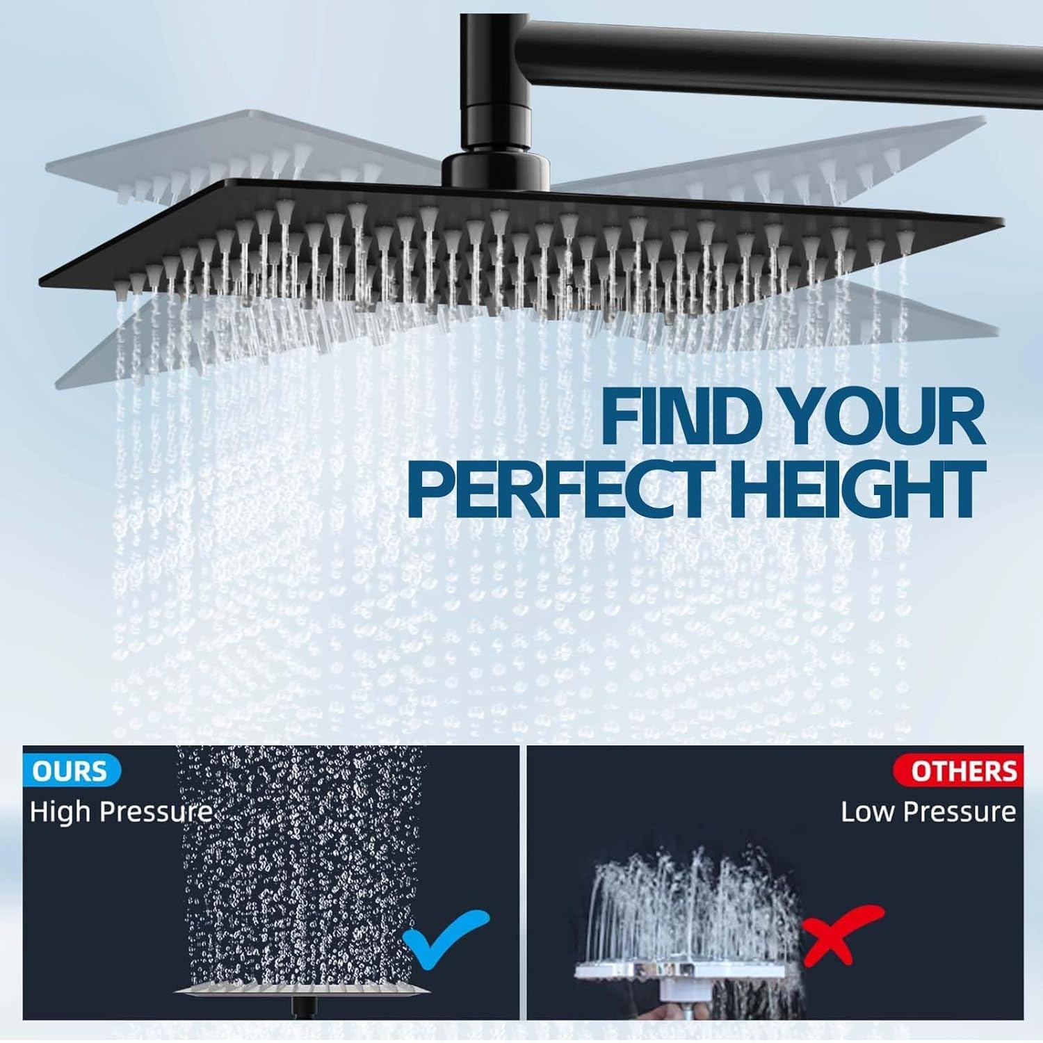 Nottia handheld showerhead for flexible cleaning and quick rinses