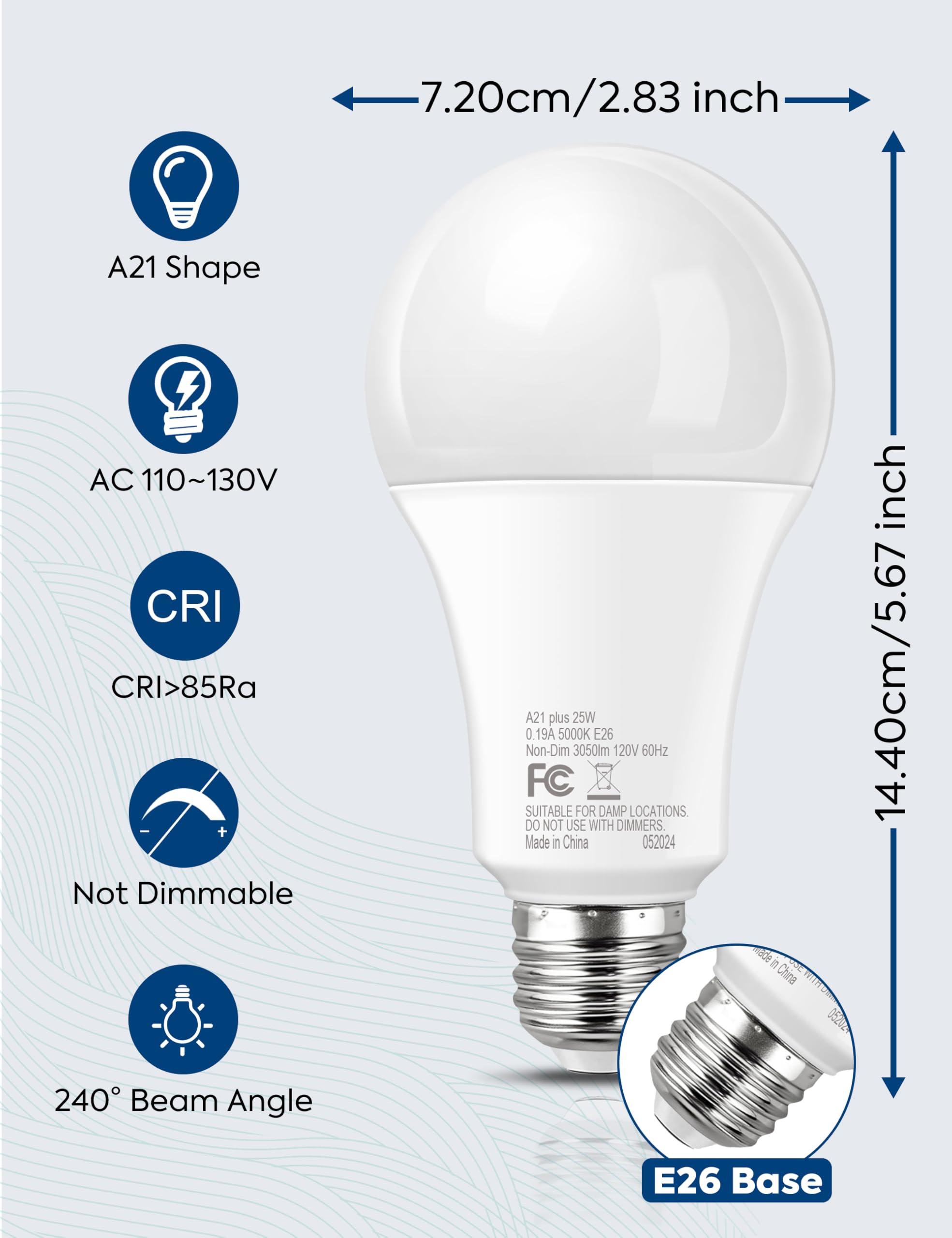 Nouscan bulb ideal for garage and workshop lighting
