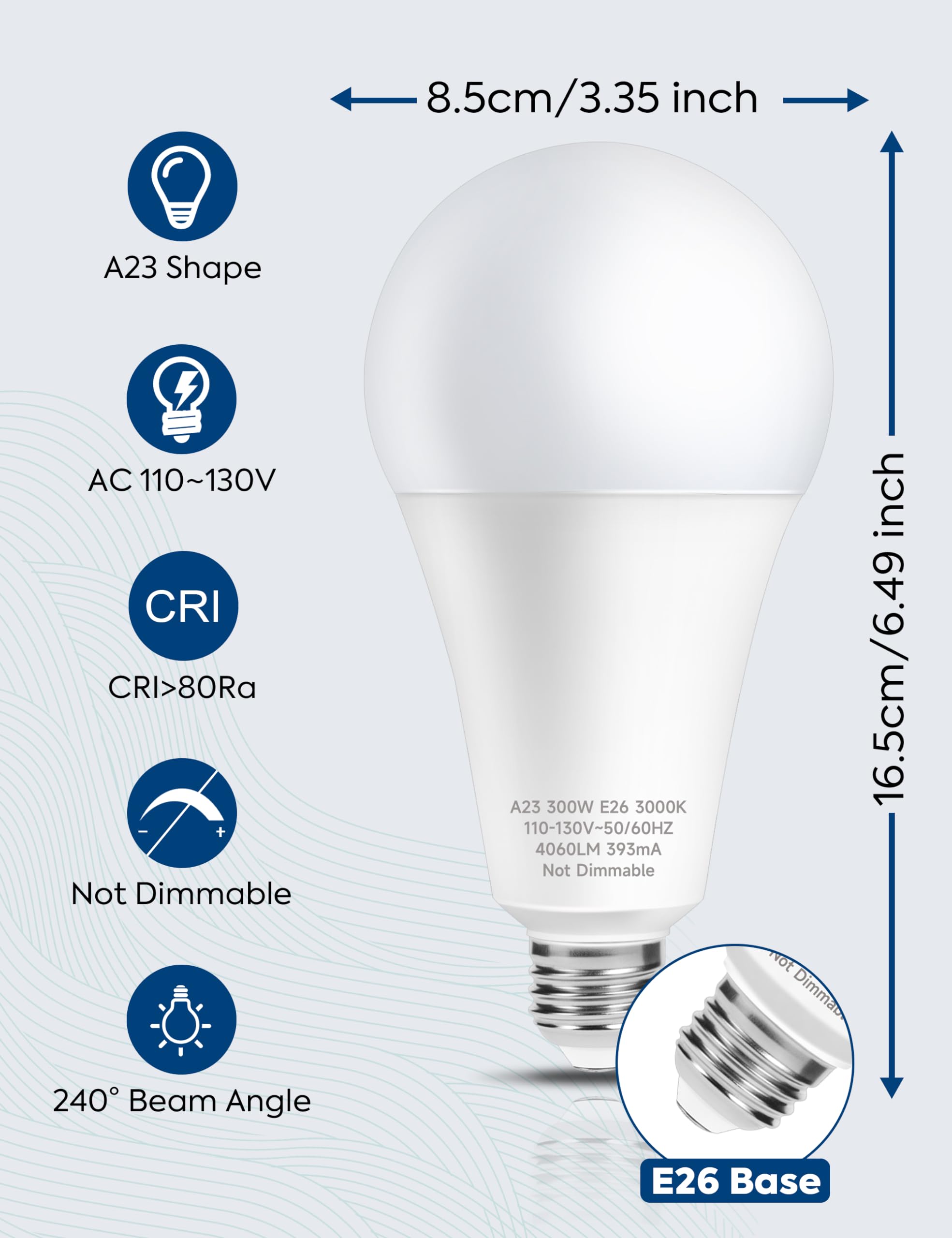 Nouscan bulb suitable for garage, warehouse, shop, and supermarket spaces
