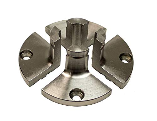 Nova JS100N 4-inch bowl jaws optimize dovetail and reverse dovetail holds.