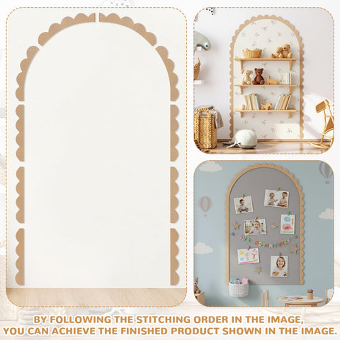 Novabright pre-cut molding simplifies installation for quick, symmetrical arches.