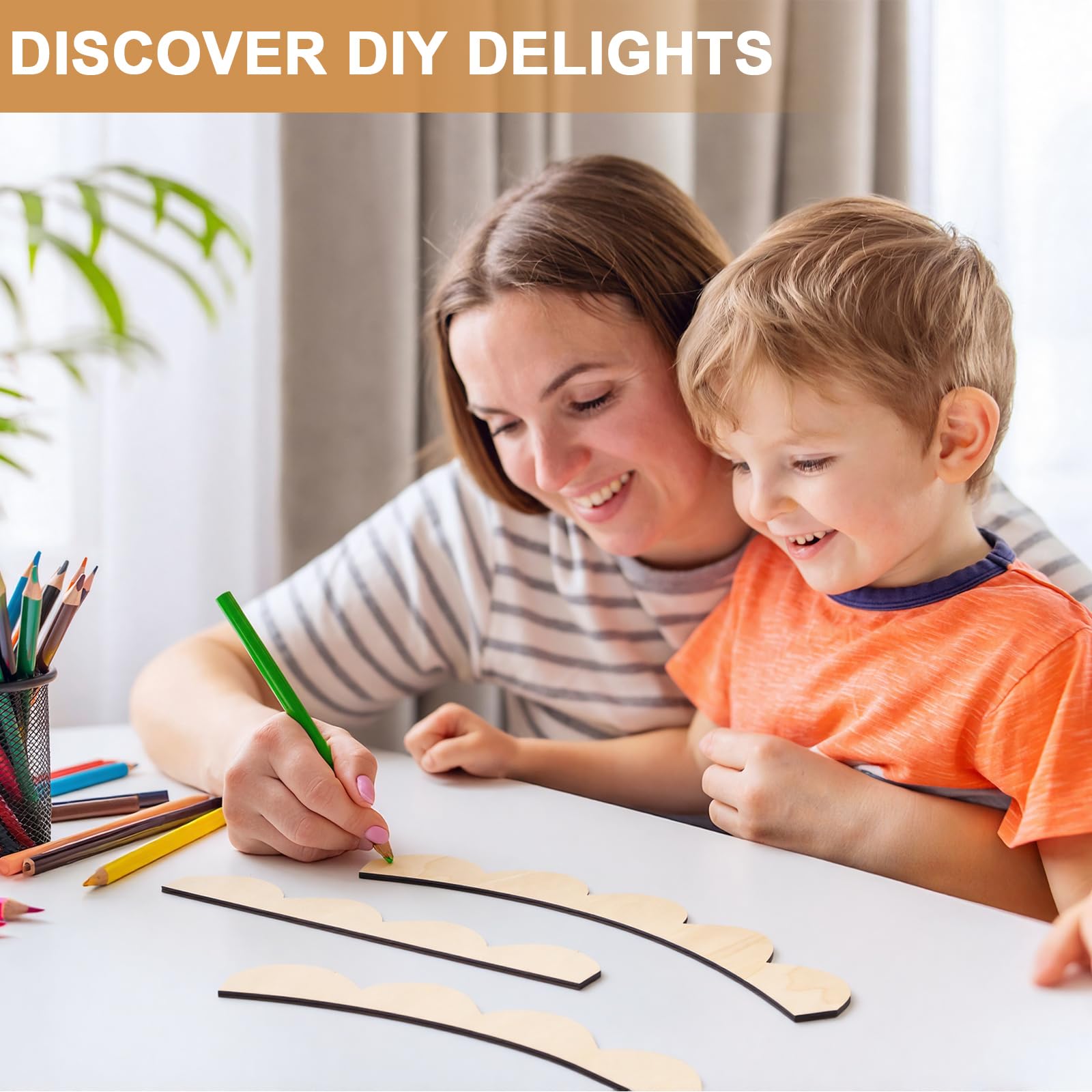 Novabright scalloped edge decorative trim adds character to doors or cabinets.