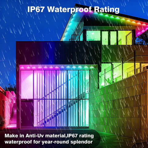 NovaFloat IP67 weatherproof lights endure rain and dust outside