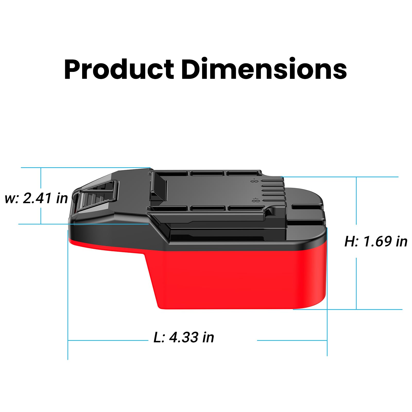 NovaQuantic adapter integration shows secure connection with Milwaukee M18 RED battery