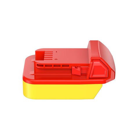 NovaQuantic adapter connects DeWalt 20V MAX battery to M18 tools for seamless operation.