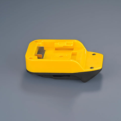One-way power setup from DeWalt 20V Max to Hercules tools using NovaQuantic adapter.