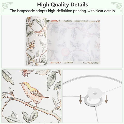 Novantl bird-leaf design close-up shows vibrant colors that elevate your space.