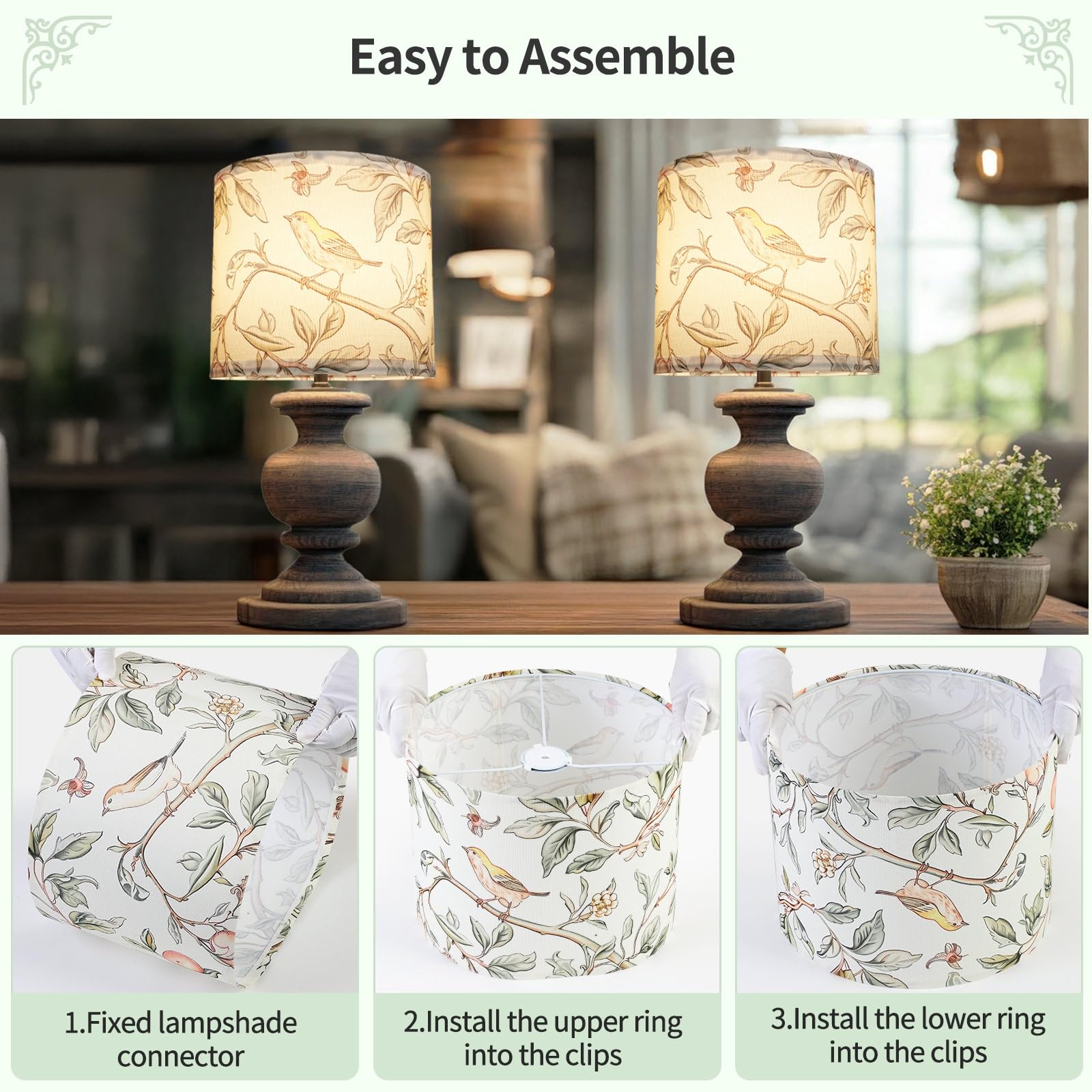 Novantl replacement shade refreshes outdated lamps affordably.