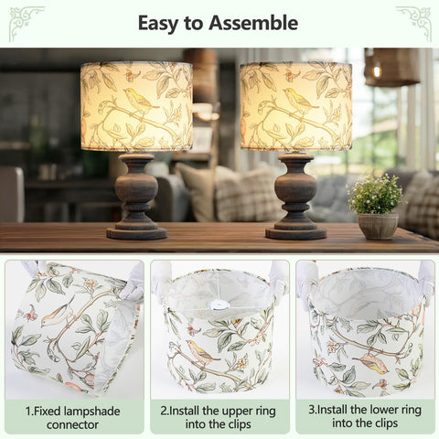 Novantl shade softens light for a cozy living room ambiance.