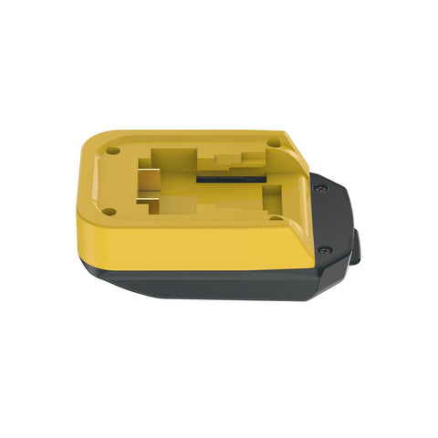 NovaQuantic adapter fits DeWalt 20V MAX battery slide securely