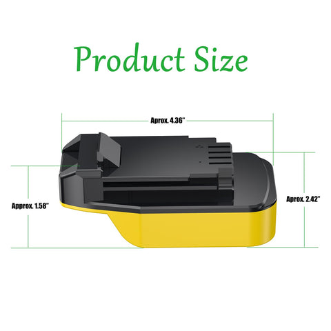 NovaQuantic Black-and-Decker 20V MAX adapter upgrades compatible tools.