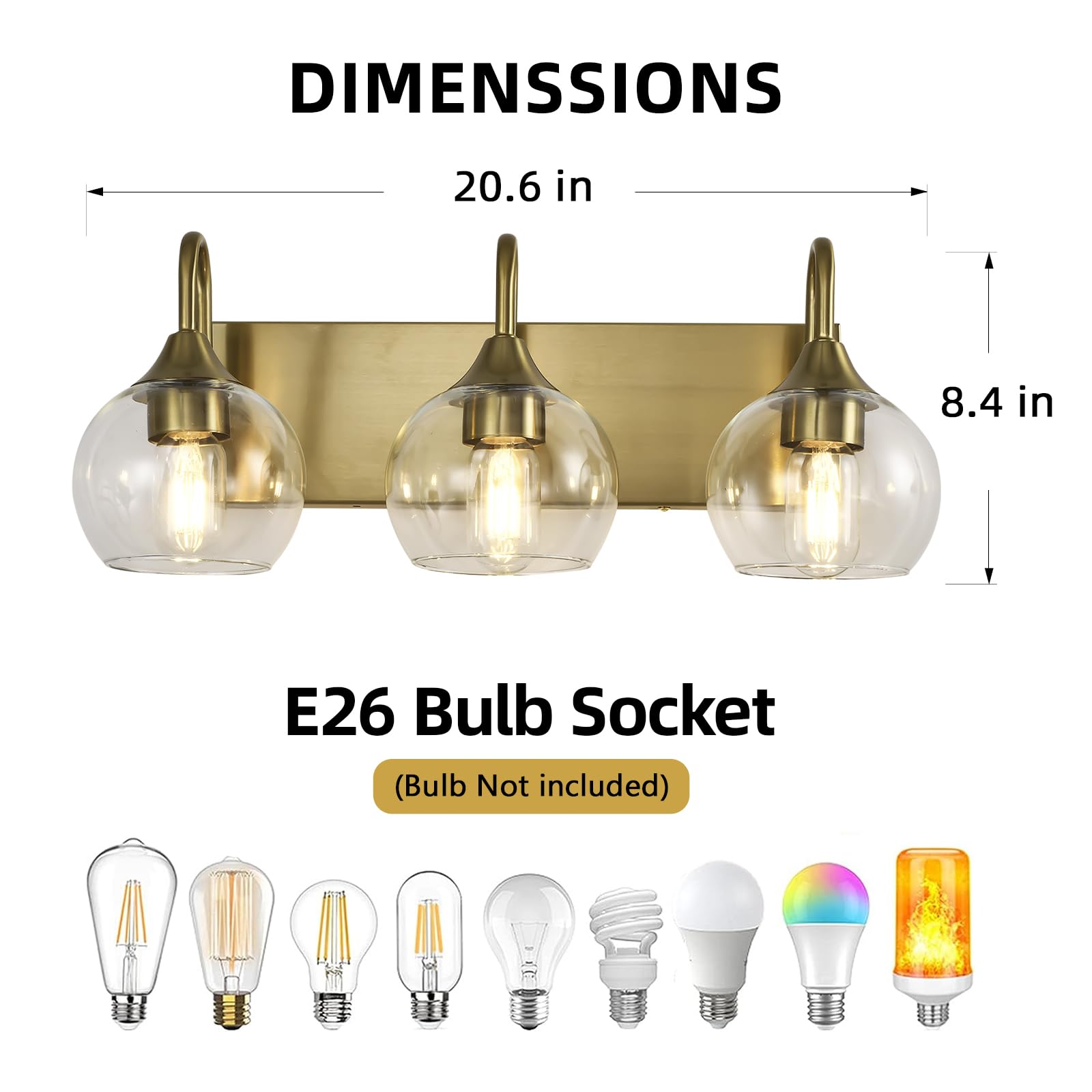 NOVCAND 21-inch design offers balanced illumination above mirrors