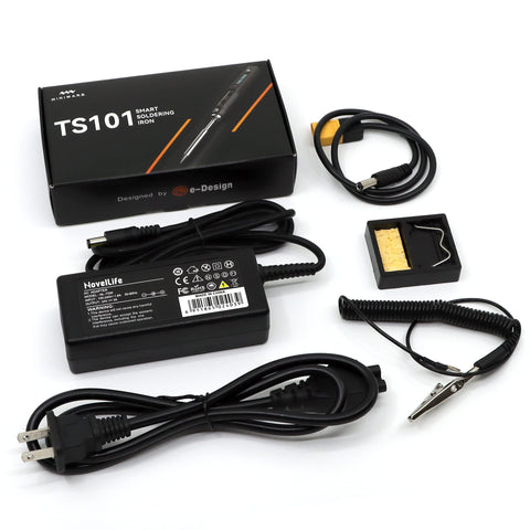 NovelLife TS101 ergonomic soldering handle provides comfortable grip during use.