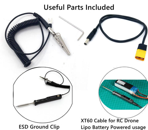 NovelLife TS101 mini soldering stand keeps tips organized and stable.