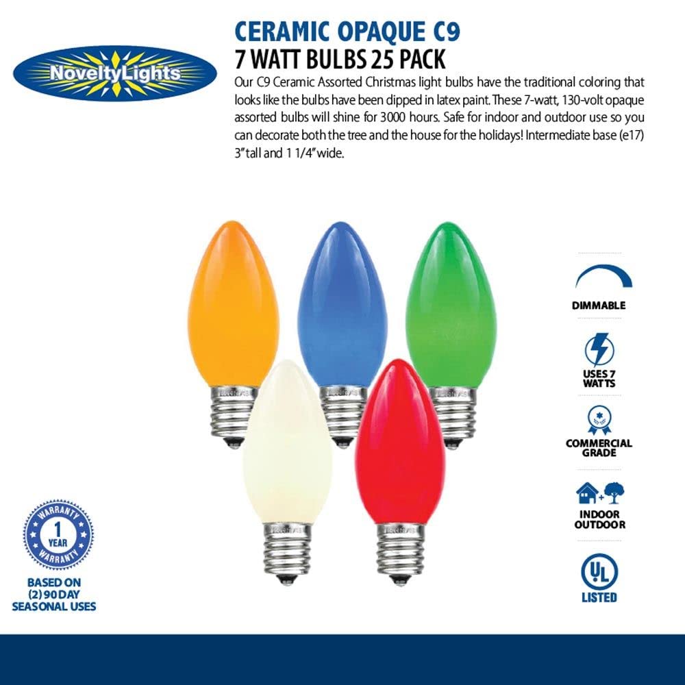 Novelty Lights outdoor string light bulbs for rooftops and porches