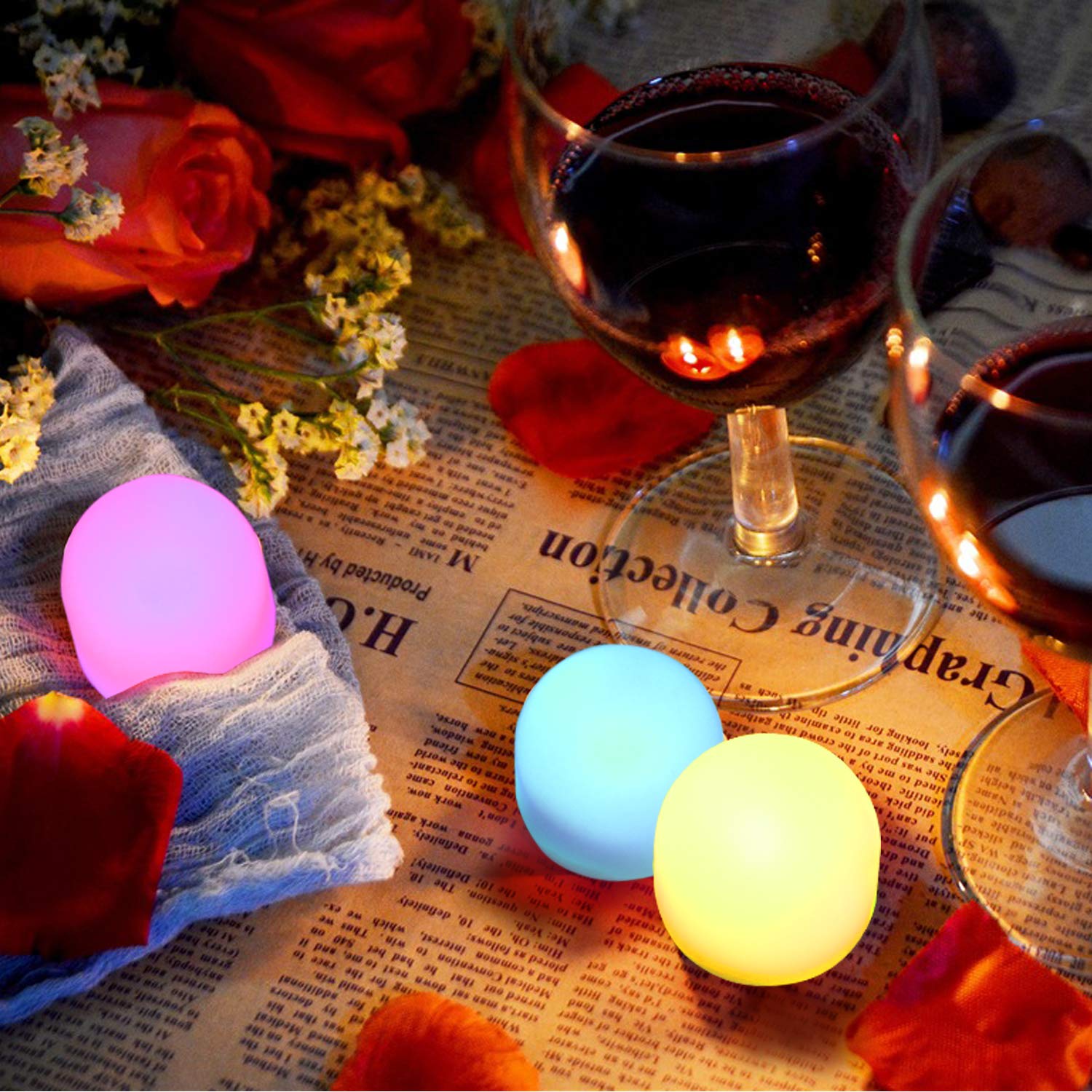 Novelty Place bathroom-friendly nightlight adds subtle color to routines.