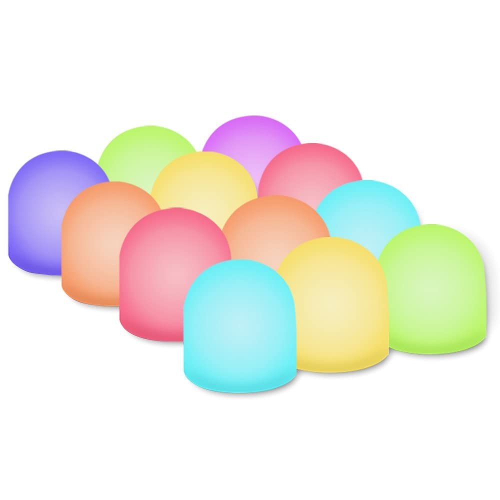 Novelty Place color-changing mini nightlight with rainbow transitions for cozy ambiance.
