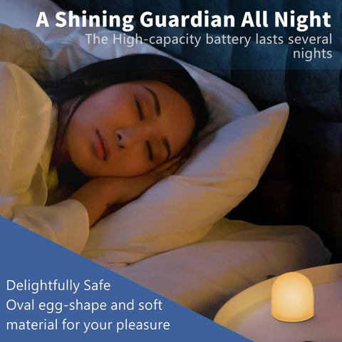 Novelty Place compact nightlight fits small spaces in bedrooms.