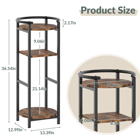 36.5-inch tall NOVIMANGO stand fits most counters for easy access