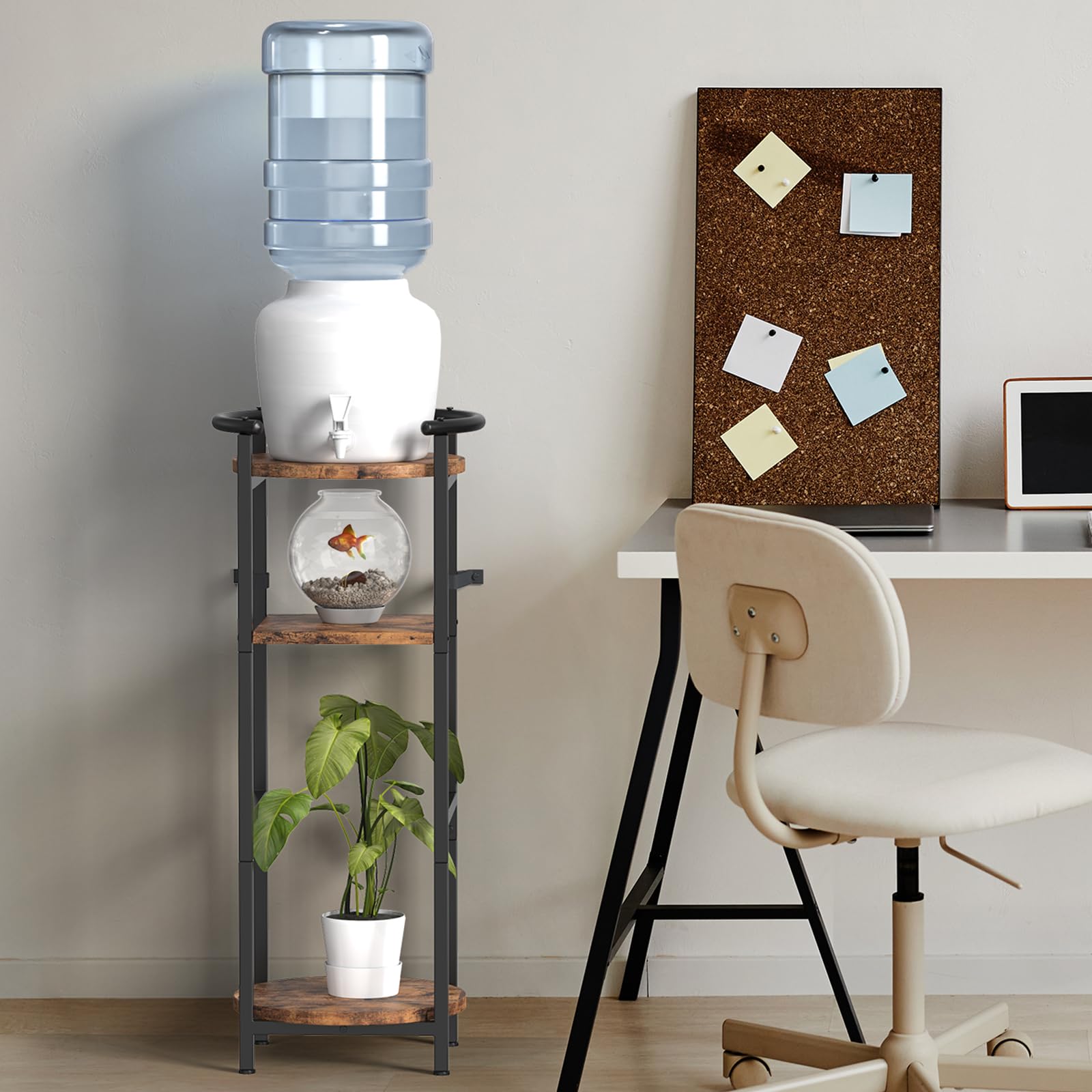 Versatile NOVIMANGO wood stand for plants or decor in living spaces