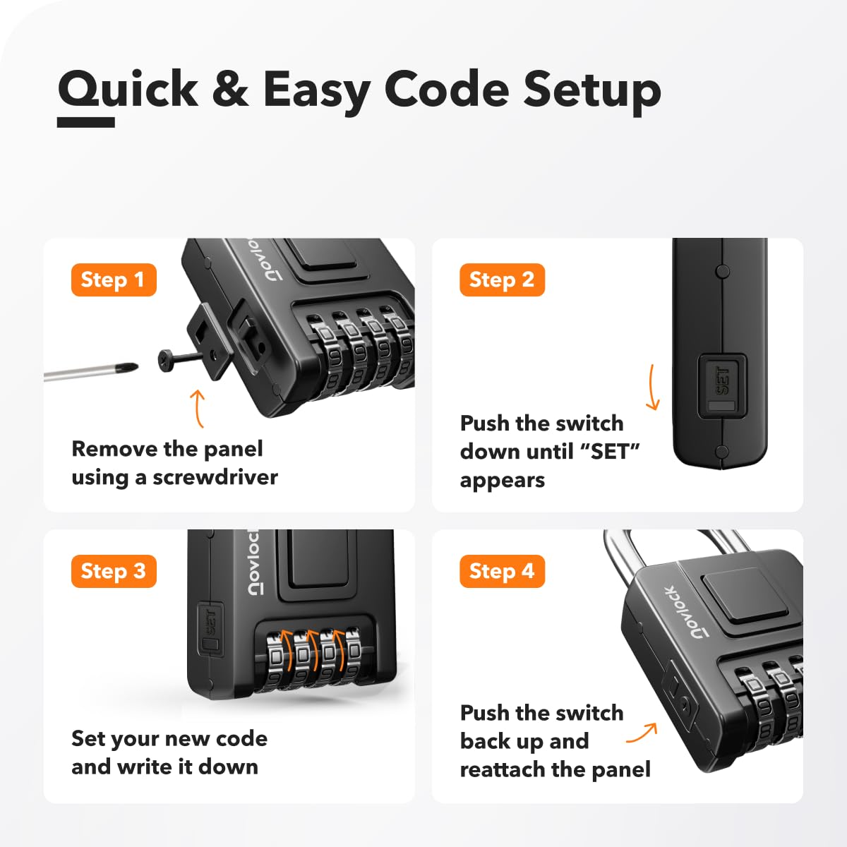 NovLock 2-pack security solution for multiple locations and needs.